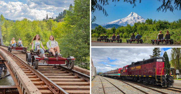 One Of Oregon’s Most Unforgettable Rail Biking Adventures Is Waiting For You