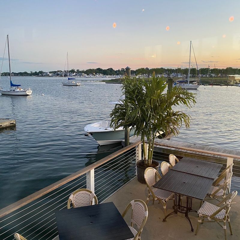 Outdoor Deck Seating Right Over the Water