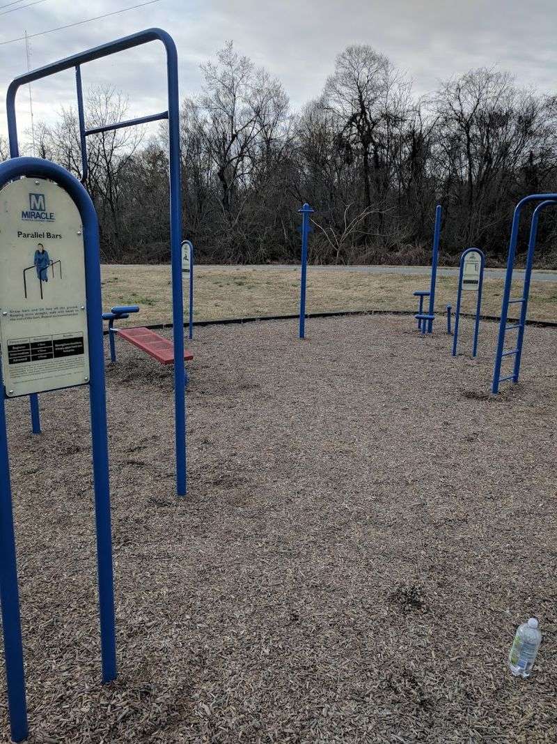 Outdoor Fitness Equipment Along the Trail Outdoor Fitness Equipment Along the Trail