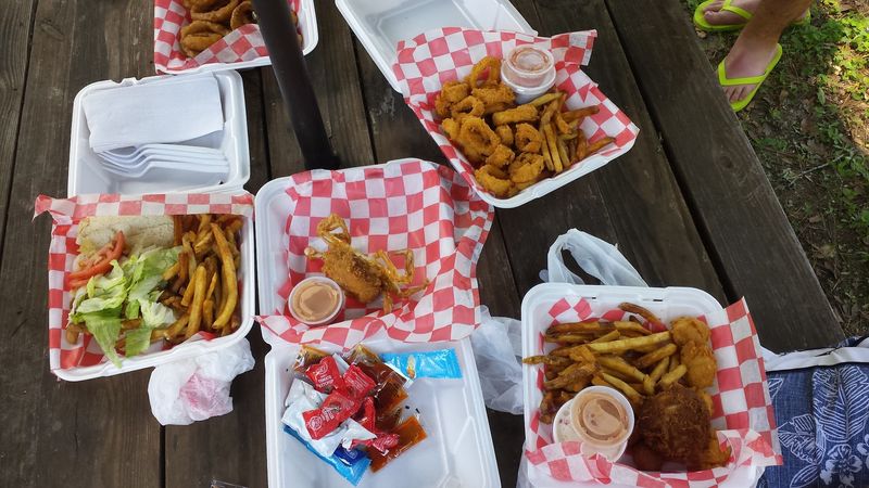 Outdoor Picnic Table Dining With a Side of Ocean Air