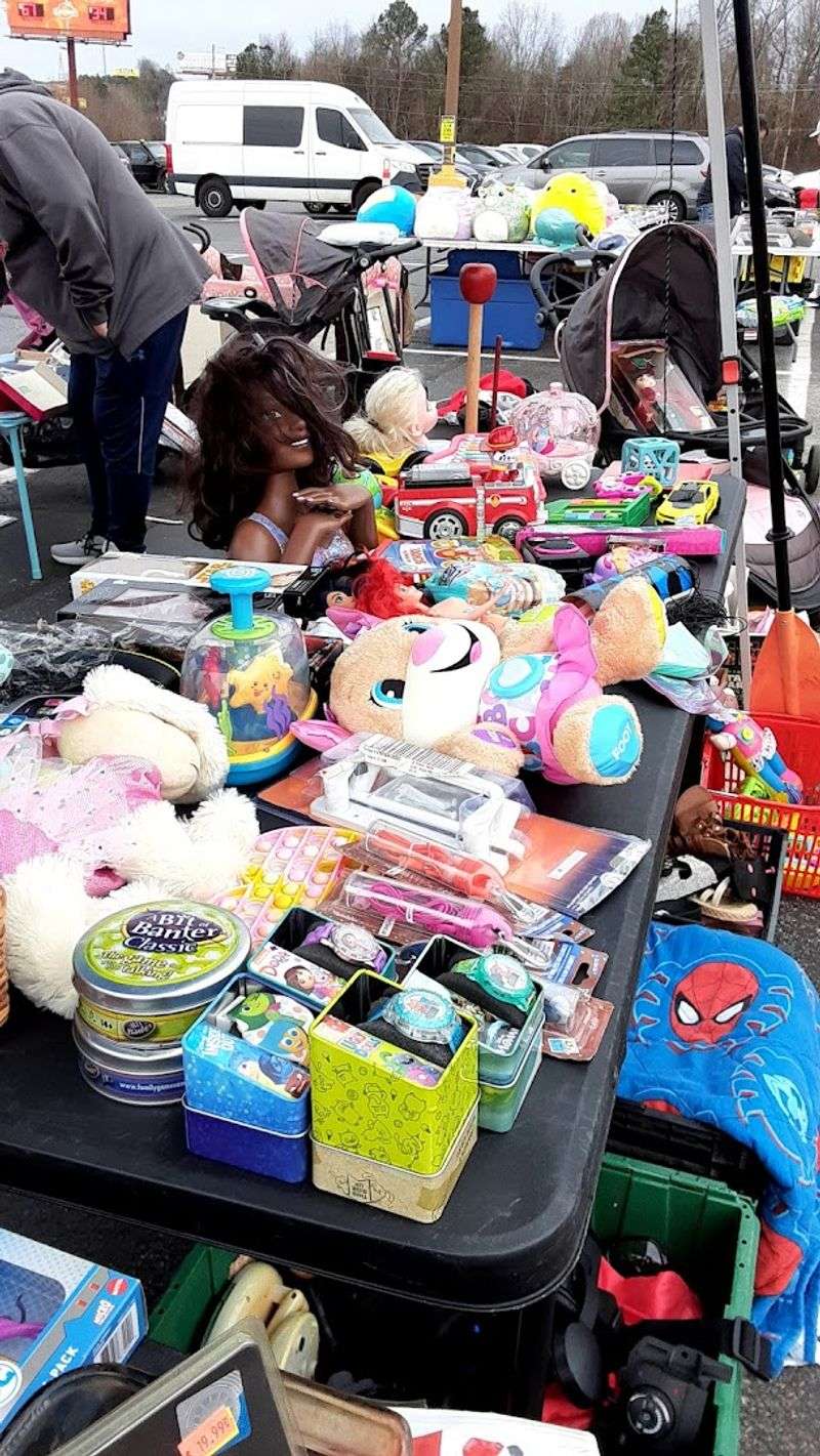 Outdoor Vendor Stalls Full of Surprises