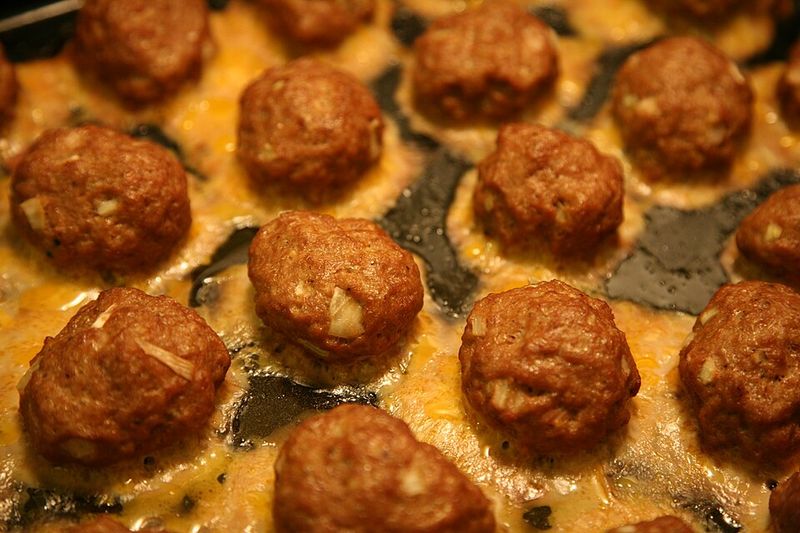 Oven-baked meatballs Oven-baked meatballs