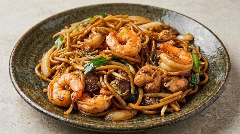 Pan Fried Noodles With Irresistible Crispy Texture