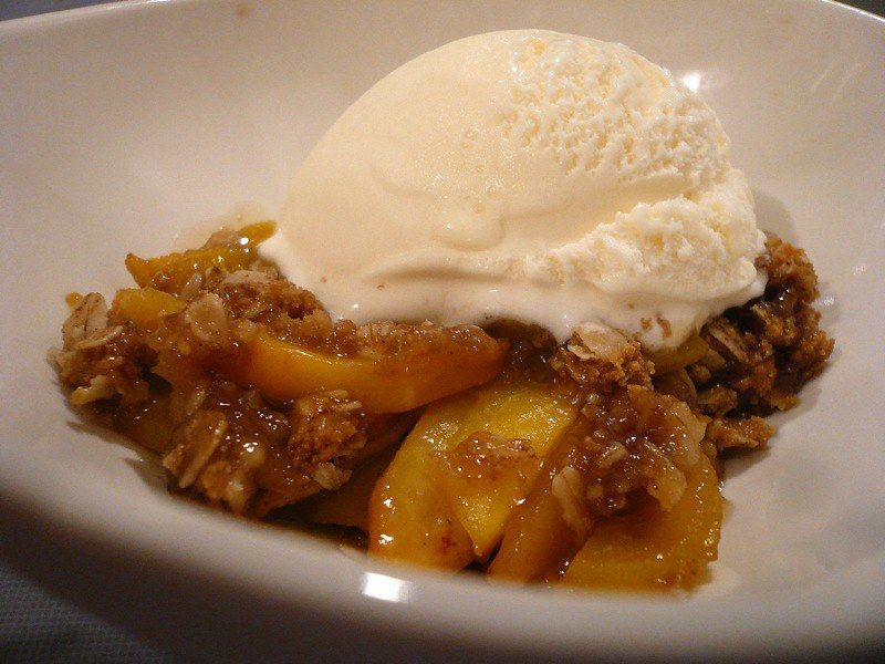 Peach cobbler