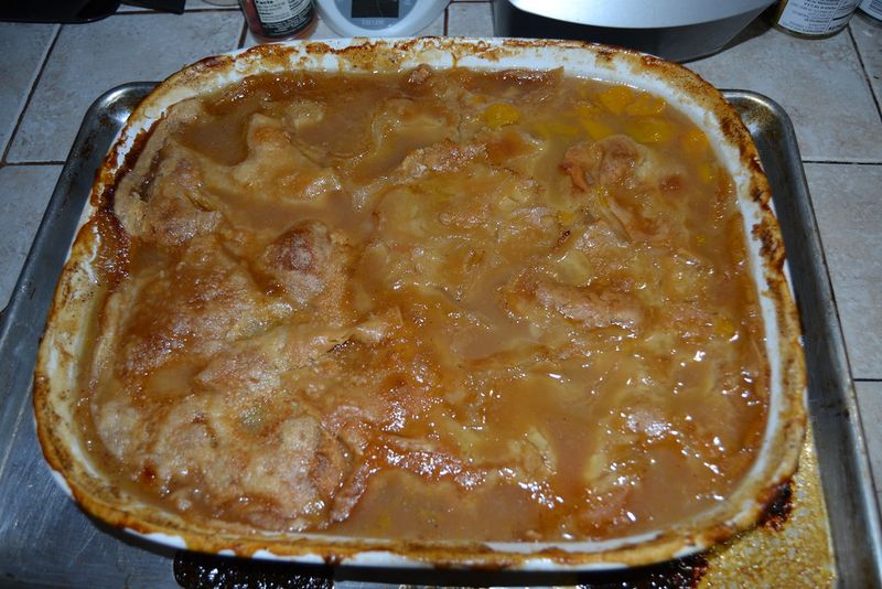 Peach cobbler