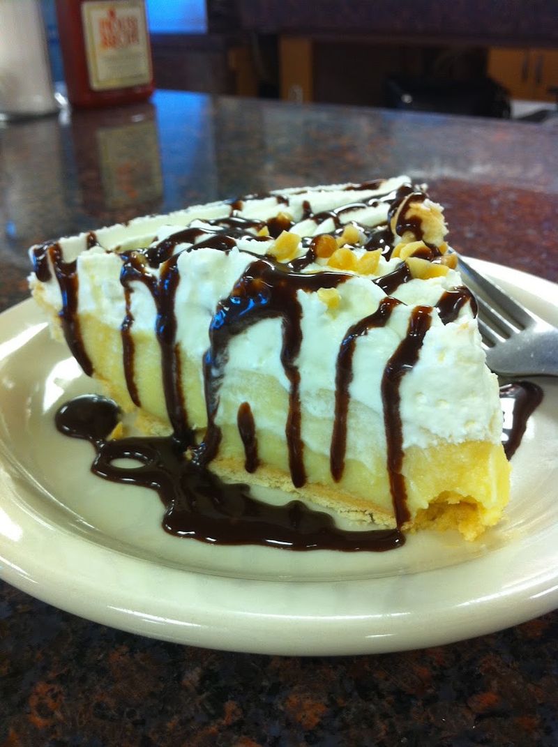 Peanut Butter Creme Pie With Chocolate Sauce — A Hidden Gem Peanut Butter Creme Pie With Chocolate Sauce — A Hidden Gem