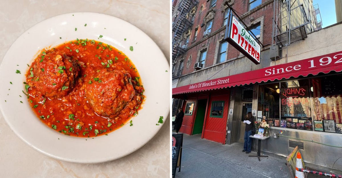 People Travel From Across New York For The Famous Meatballs At This Legendary Pizzeria