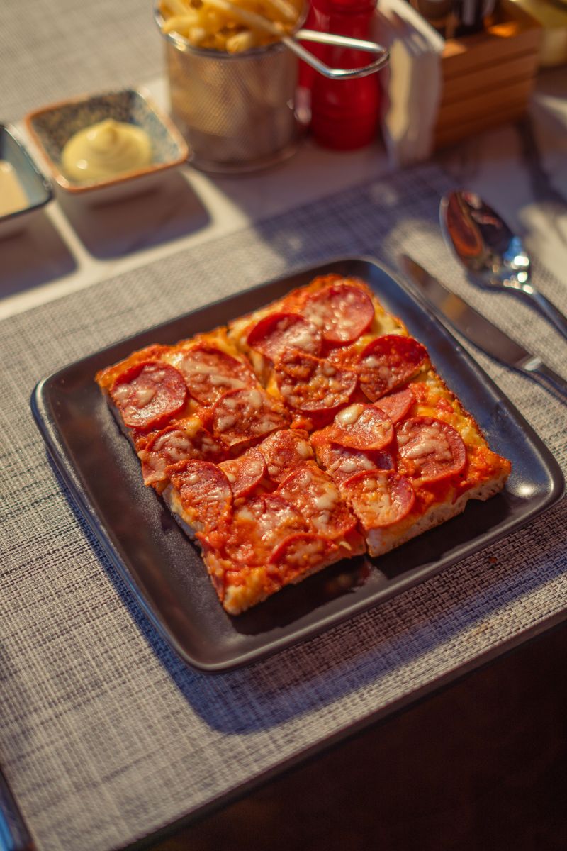 Pepperoni slices Pepperoni slices