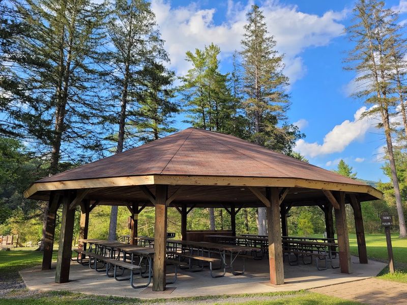Picnic Pavilions and Shaded Outdoor Dining