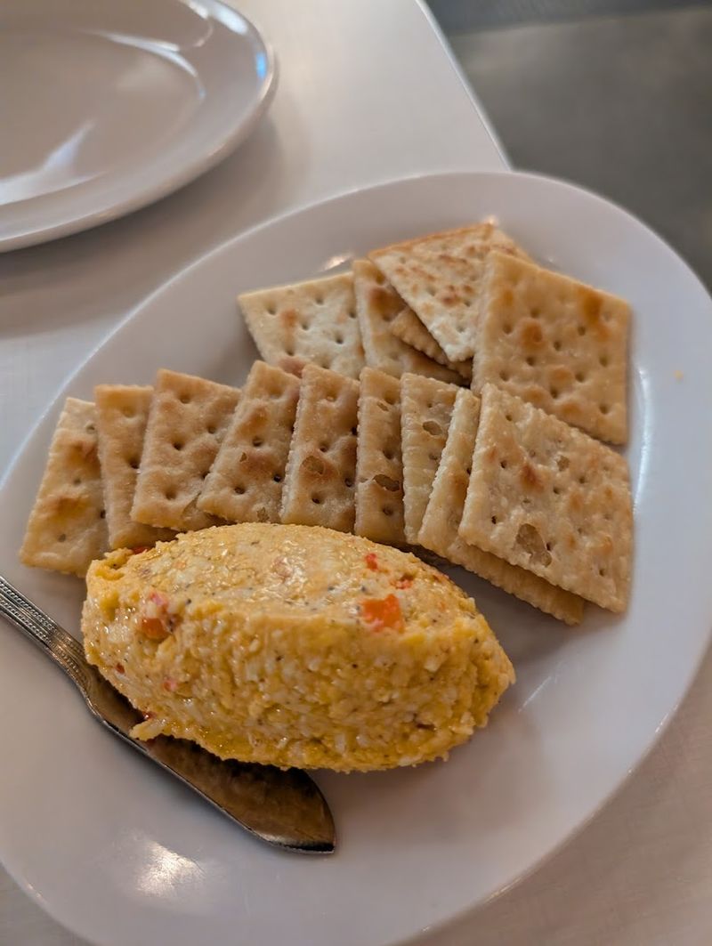 Pimento Cheese With Fried Crackers