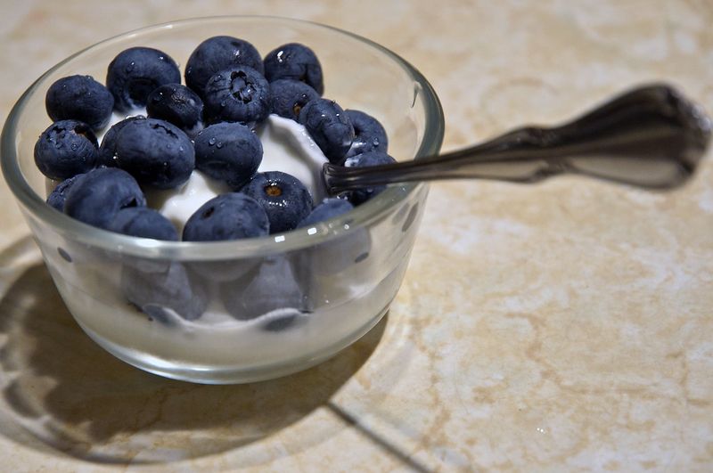 Plain Greek Yogurt with Berries