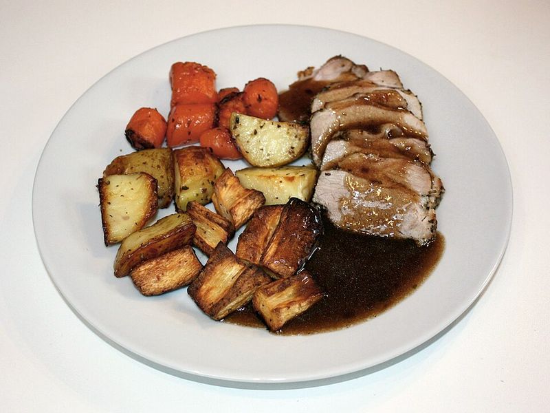 Pork roast with carrots Pork roast with carrots