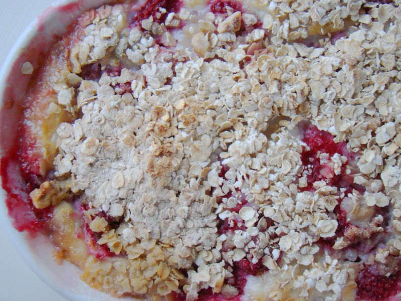 Rhubarb crisp