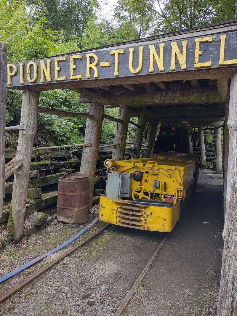 Riding Authentic Mine Cars Into the Tunnel