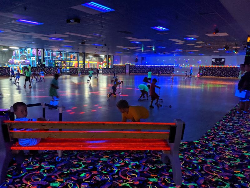 Roller Skating Rink With a Black Light Twist