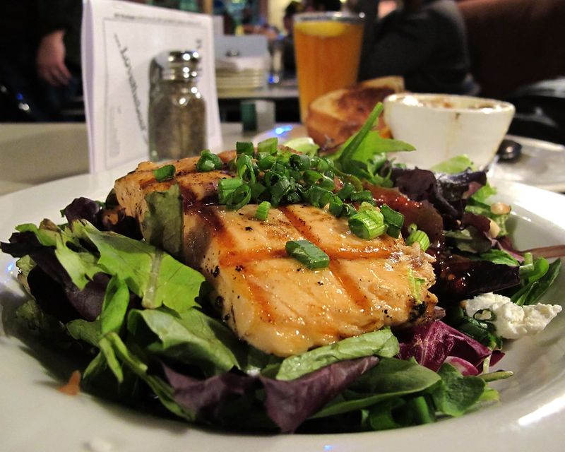 Salmon Spinach Salad Salmon Spinach Salad