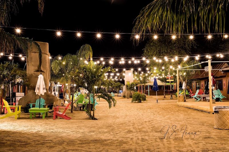 Sandy Floors and Tiki Decor