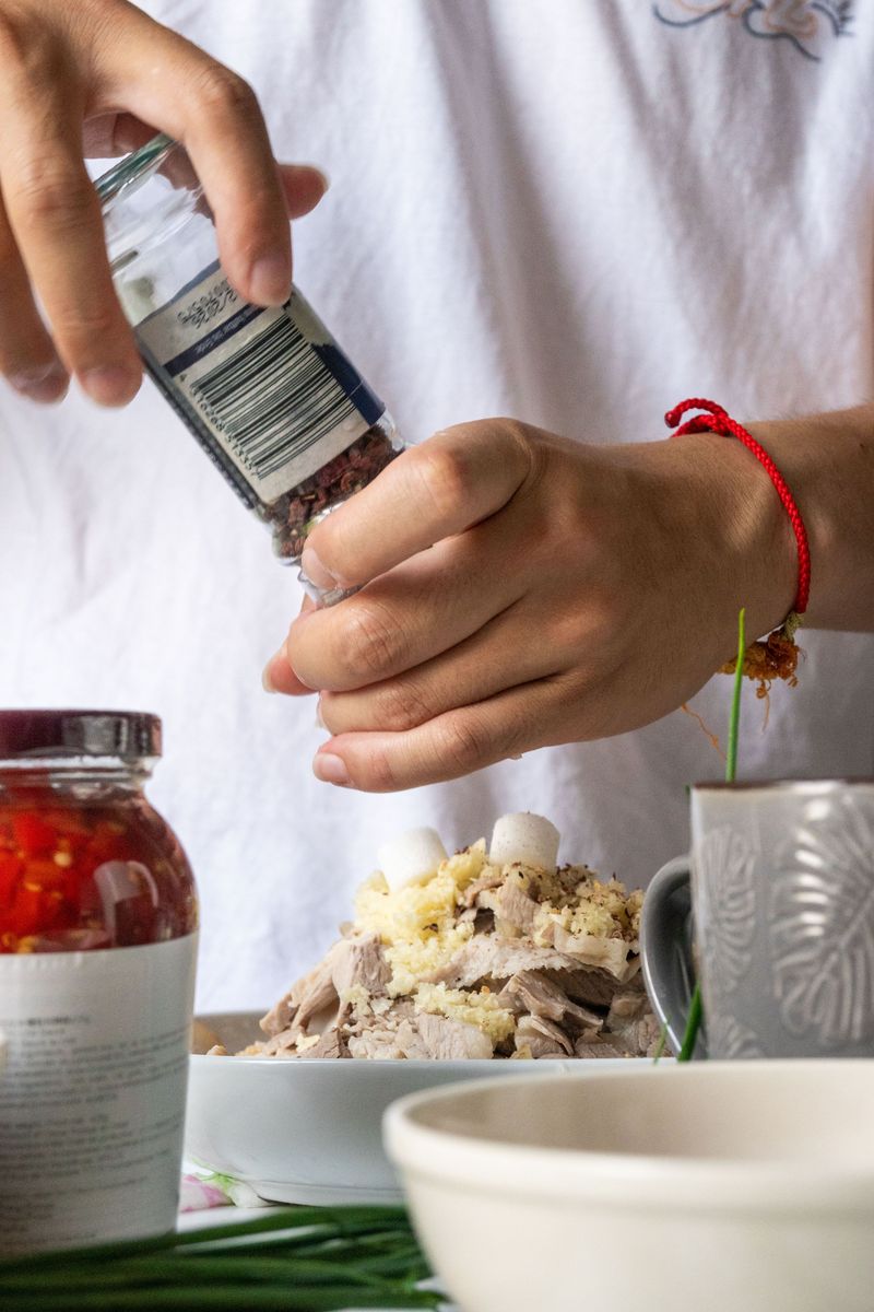 Seasoning food patiently instead of rushing Seasoning food patiently instead of rushing