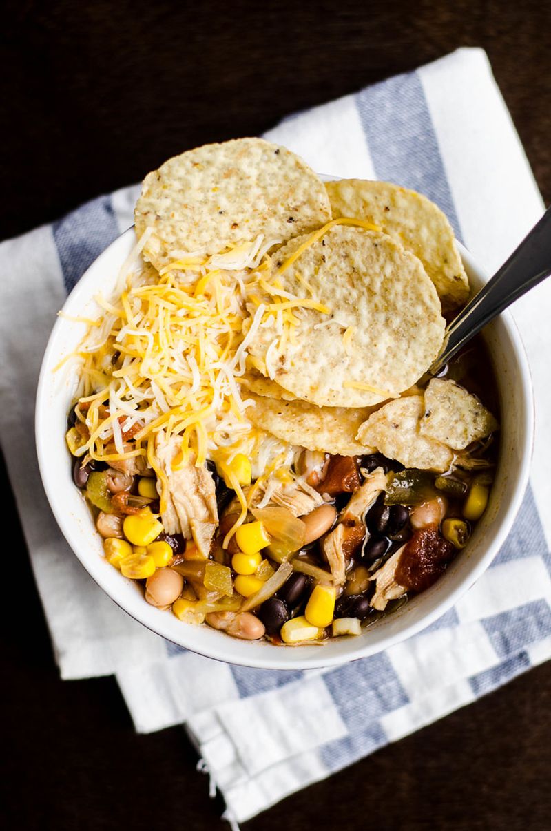 Slow Cooker Chicken Tortilla Soup