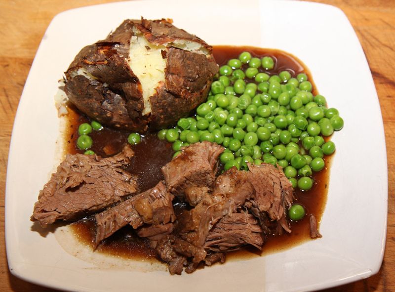 Slow-cooked beef brisket Slow-cooked beef brisket