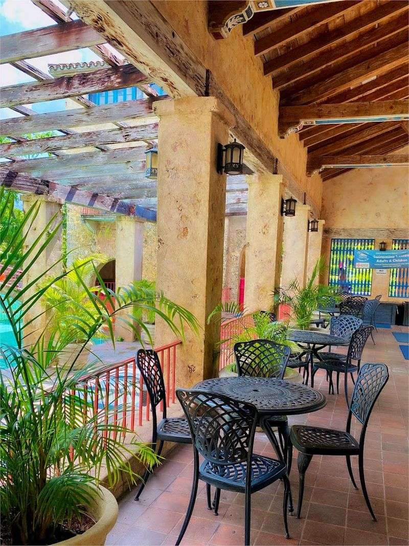 Snack Bar Offering Refreshments Poolside