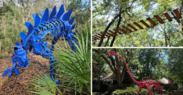 Soar Over Swamps And Stroll Past Recycled Metal Dinosaurs At This Unique Florida Museum