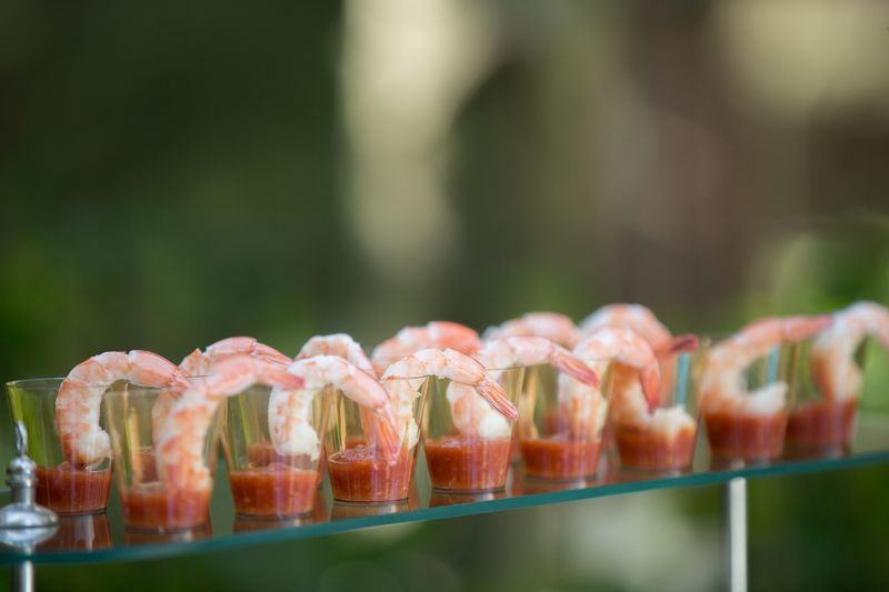 Steamed Shrimp with Cocktail Sauce