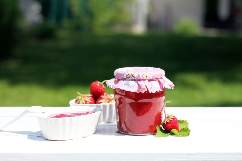 Strawberry freezer jam Strawberry freezer jam
