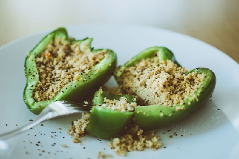Stuffed green peppers