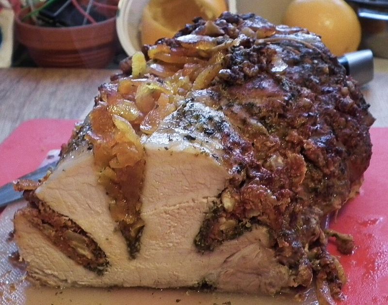 Stuffed pork loin