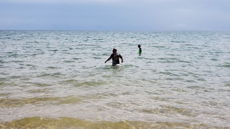 Swimming in Crystal-Clear Lake Huron Waters Swimming in Crystal-Clear Lake Huron Waters