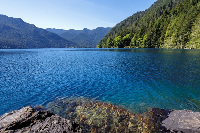 Swimming in Refreshingly Cold, Clear Water