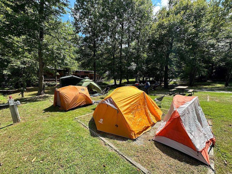 Tent Camping and RV Sites Amid Natural Beauty