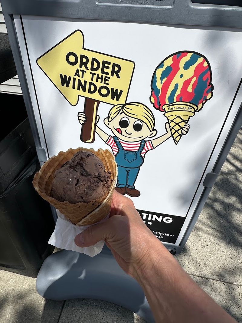 The Famous Two-Scoop Single and Three-Scoop Double