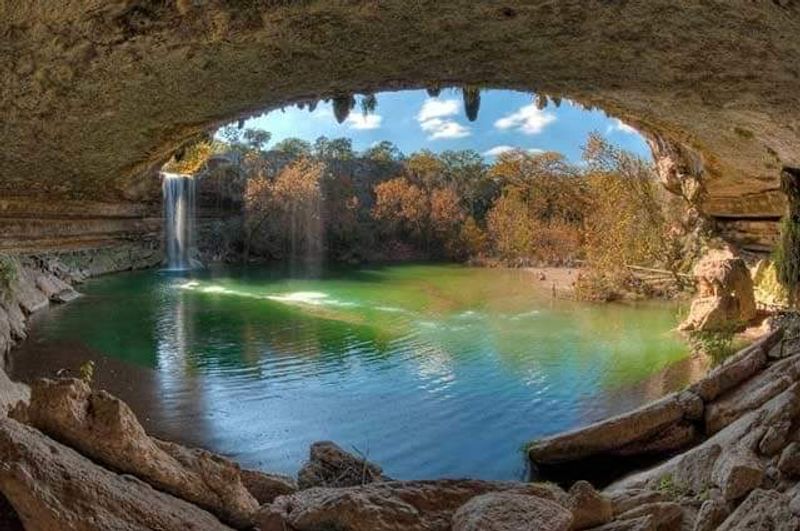 The Famous Waterfall and the Closed Overhang