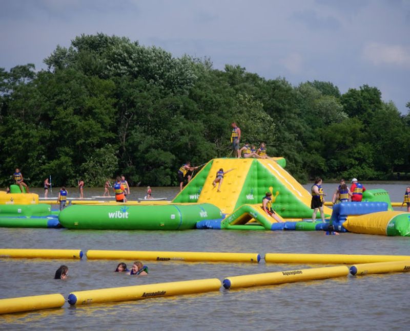 The Giant Floating Inflatable Obstacle Course