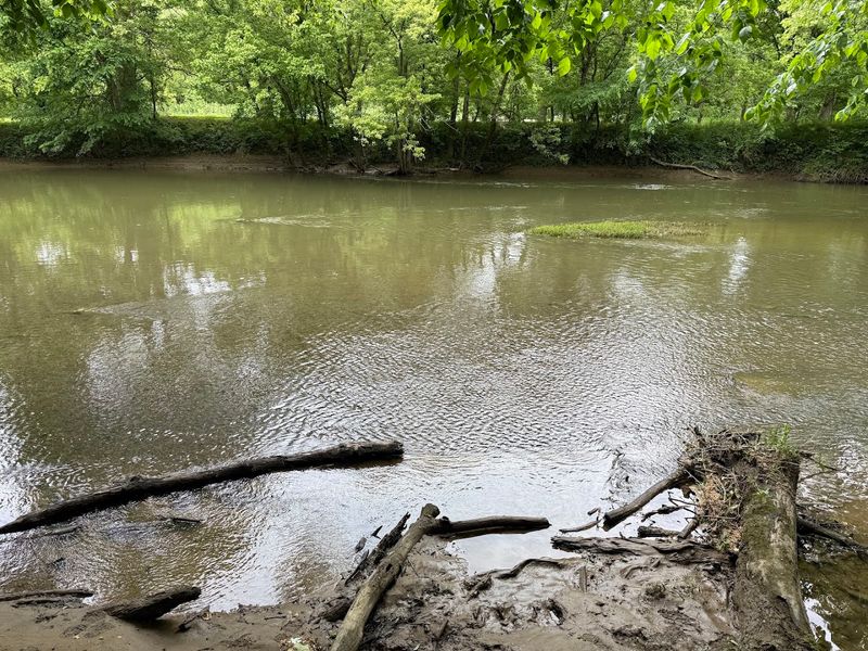 The Hocking River and Canoe Access Point