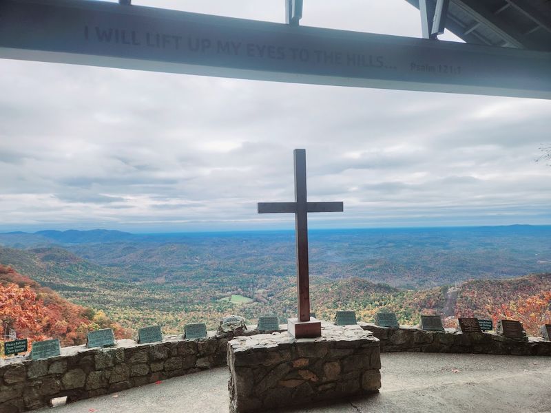 The Iconic Cross That Frames the Mountain Horizon