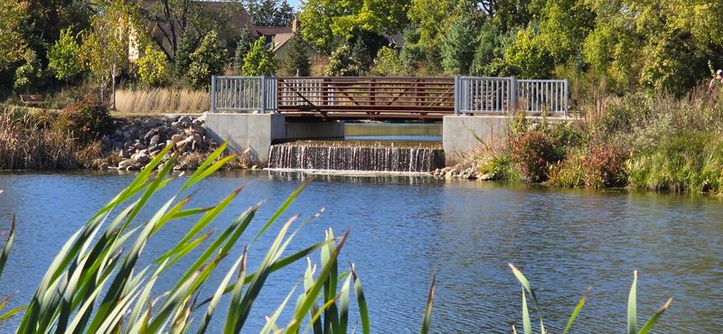 The Man-Made River Winding Through the Park