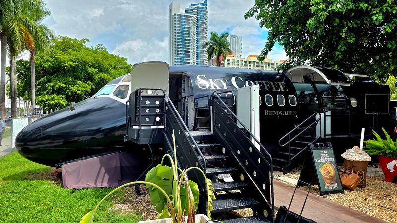 The Real Delta Airplane That Became a Coffee Shop