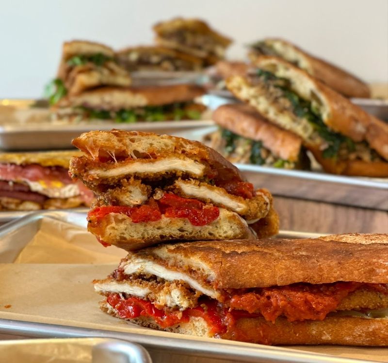 The Red Machine Chicken Sandwich