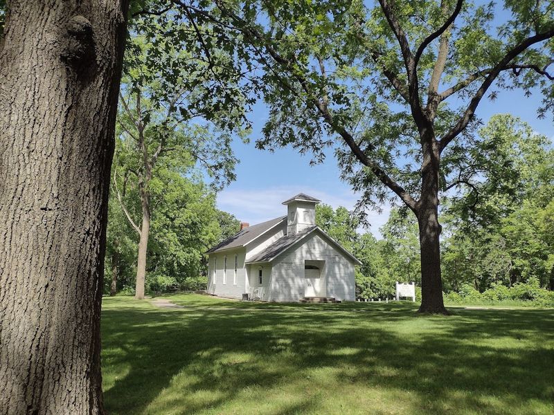 The Restored Schoolhouse Across the Road