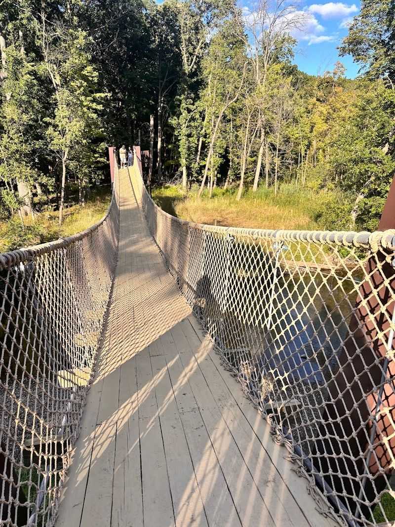 The Rope Bridge and Unique Climbing Features