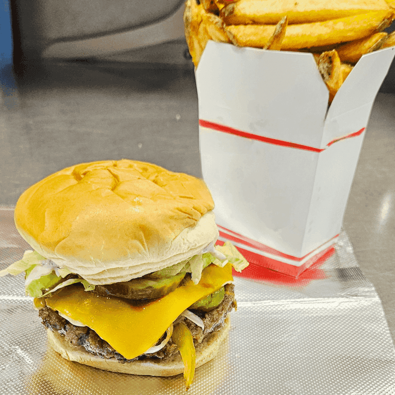 The Sam Adams Burger With Caramelized Onions