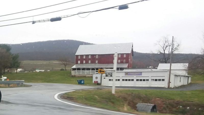 The Scenic Drive Along U.S. Highway 15 Into Town