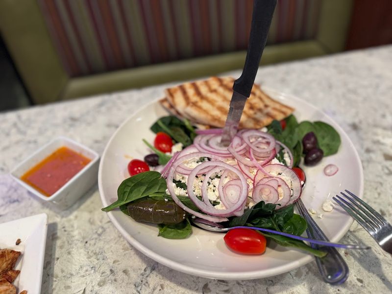 The Spinach Greek Salad That Could Feed Two People The Spinach Greek Salad That Could Feed Two People