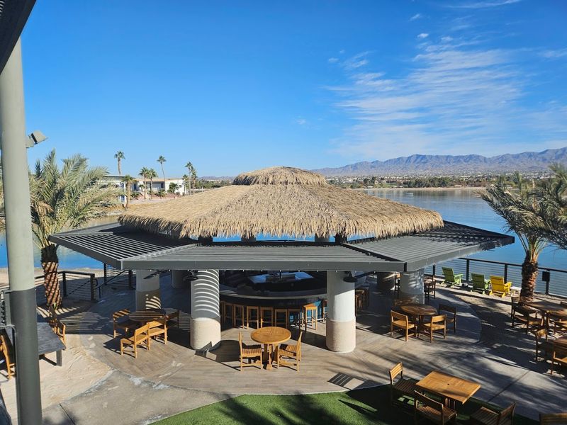 The Thatched-Roof Tiki Atmosphere That Steals the Show