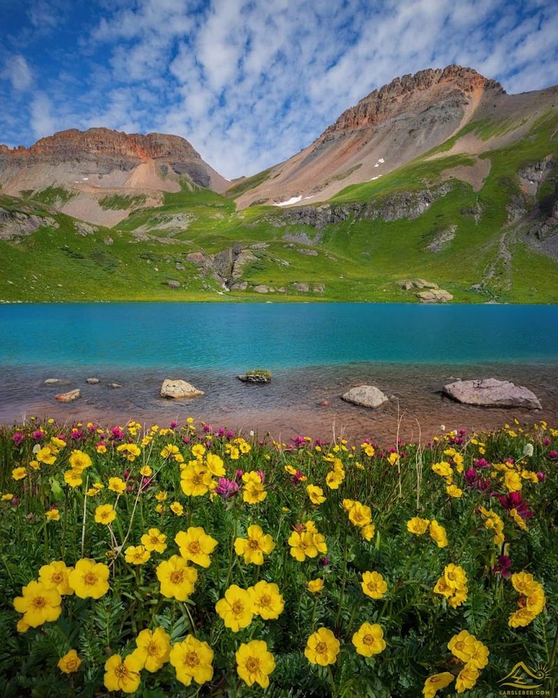 The Unreal Blue Color of the Lake