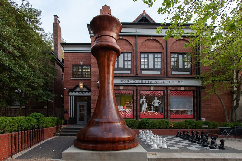 The World's Largest Chess Piece Outside The World's Largest Chess Piece Outside