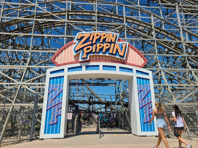 The Zippin Pippin Wooden Roller Coaster